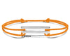 perforated orange cord bracelet le 2.5g